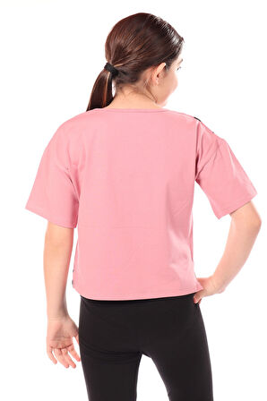 Toontoy Kız Çocuk Baskılı Tişört