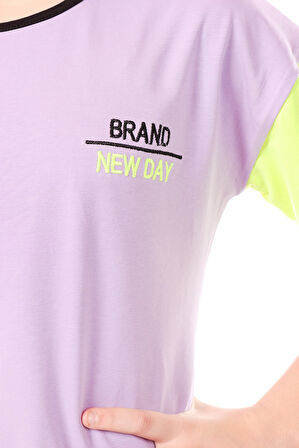 Toontoy Kız Çocuk Nakışlı Tişört