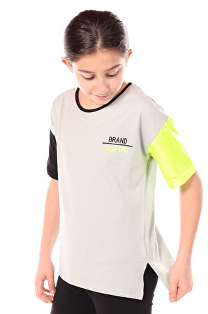 Toontoy Kız Çocuk Nakışlı Tişört