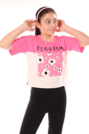 Toontoy Kız Çocuk Baskılı Tişört