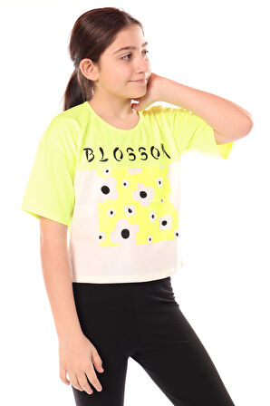 Toontoy Kız Çocuk Baskılı Tişört