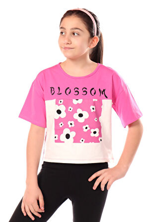 Toontoy Kız Çocuk Baskılı Tişört