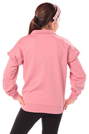 Toontoy Kız Çocuk Nakışlı Sweatshirt