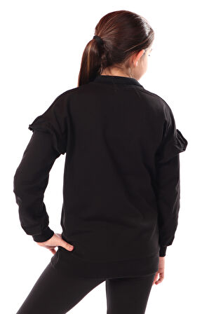 Toontoy Kız Çocuk Nakışlı Sweatshirt