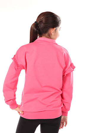 Toontoy Kız Çocuk Nakışlı Sweatshirt