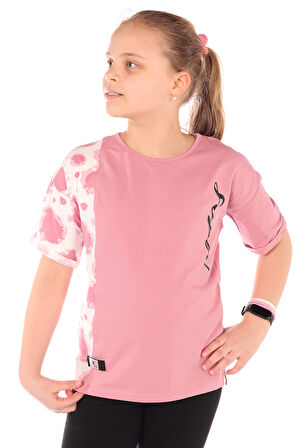 Toontoy Kız Çocuk Baskılı Tişört