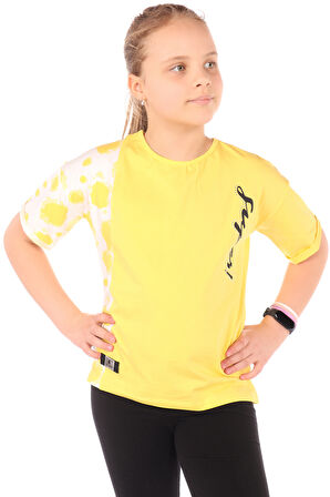 Toontoy Kız Çocuk Baskılı Tişört