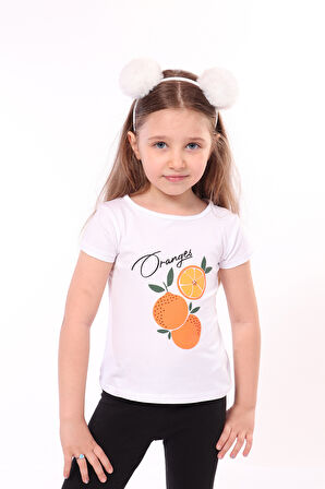 Toontoy Kız Bebek Baskılı Tişört