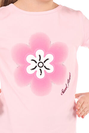 Toontoy Kız Çocuk Baskılı Tişört