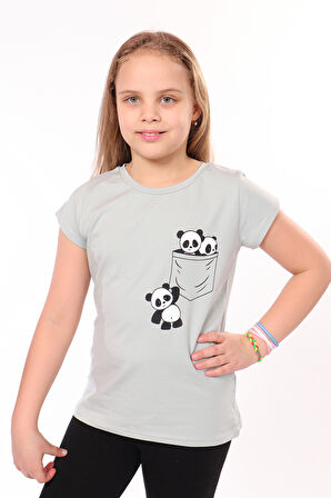 Toontoy Kız Çocuk Baskılı Tişört