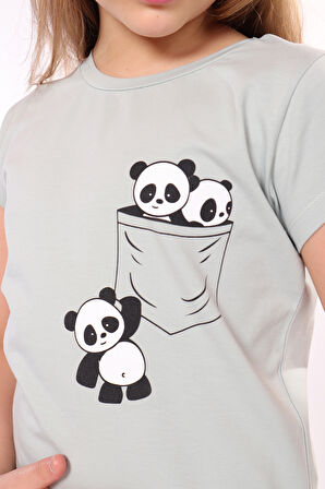 Toontoy Kız Çocuk Baskılı Tişört