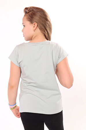 Toontoy Kız Çocuk Baskılı Tişört