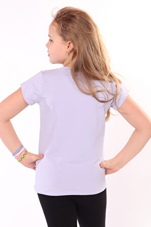 Toontoy Kız Çocuk Baskılı Tişört