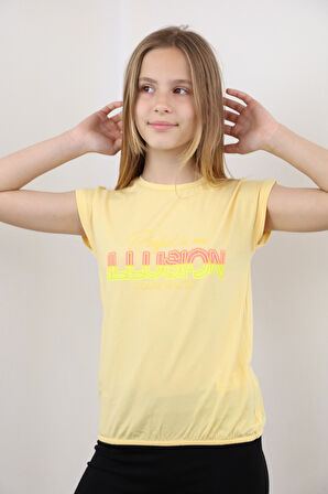 Toontoy Kız Çocuk Baskılı Tişört