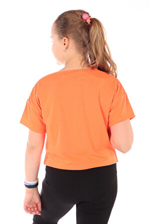 Toontoy Kız Çocuk Baskılı Tişört