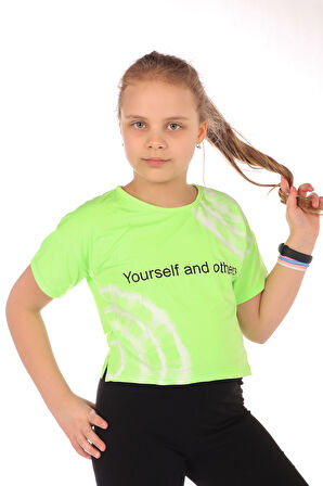 Toontoy Kız Çocuk Baskılı Tişört