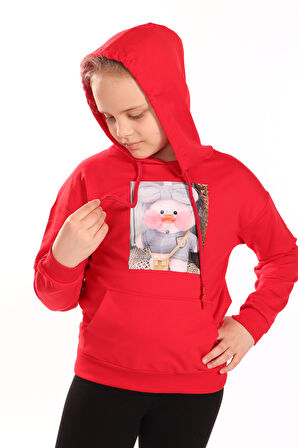 Toontoy Kız Çocuk Baskılı Sweatshirt