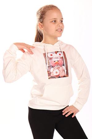Toontoy Kız Çocuk Baskılı Sweatshirt
