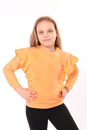 Toontoy Kız Çocuk Baskılı Sweatshirt
