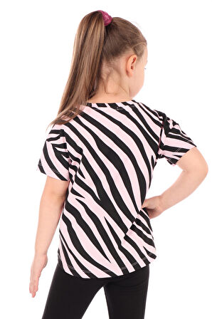 Toontoy Kız Çocuk Baskılı Tişört