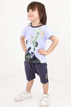 Toontoy Erkek Bebek Baskılı Şortlu Takım