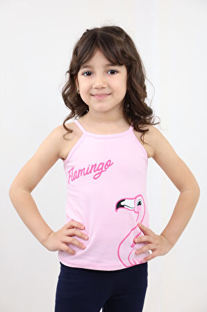 Toontoy Kız Bebek Baskılı Atlet
