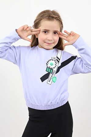 Toontoy Kız Çocuk Baskılı Tişört