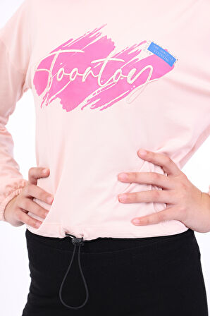 Toontoy Kız Çocuk Baskılı Tişört