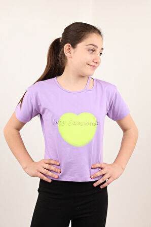 Toontoy Kız Çocuk Baskılı Tişört