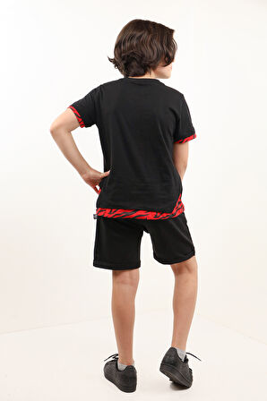 Toontoy Erkek Çocuk Nakışlı Şortlu Takım