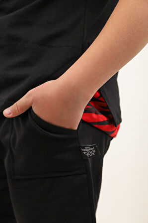 Toontoy Erkek Çocuk Nakışlı Şortlu Takım