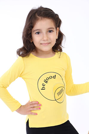 Toontoy Kız Çocuk Baskılı Tişört