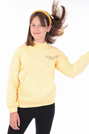 Toontoy Kız Çocuk Baskılı Sweatshirt