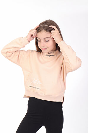 Toontoy Kız Çocuk Baskılı Sweatshirt
