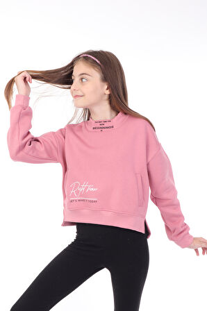 Toontoy Kız Çocuk Baskılı Sweatshirt