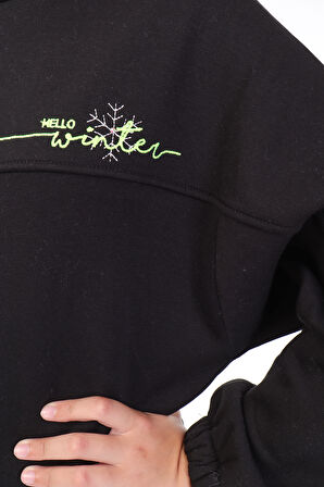 Toontoy Kız Çocuk Nakışlı Sweatshirt