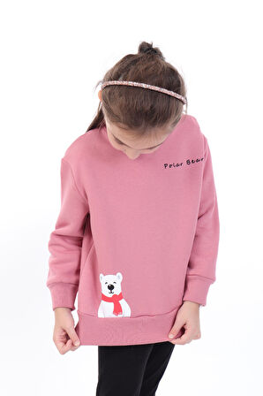 Toontoy Kız Bebek Baskılı Sweatshirt