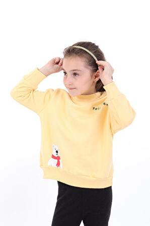 Toontoy Kız Bebek Baskılı Sweatshirt