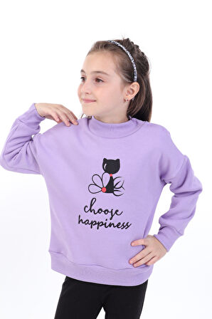 Toontoy Kız Bebek Baskılı Sweatshirt