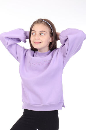 Toontoy Kız Çocuk Nakışlı Sweatshirt