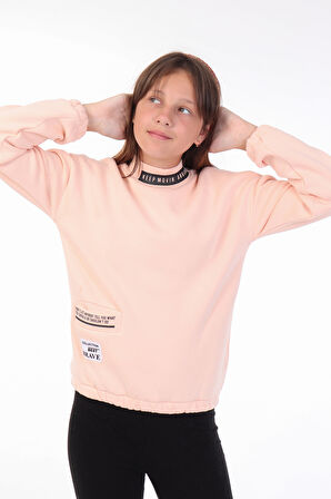 Toontoy Kız Çocuk Baskılı Sweatshirt