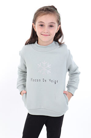 Toontoy Kız Bebek Baskılı Sweatshirt