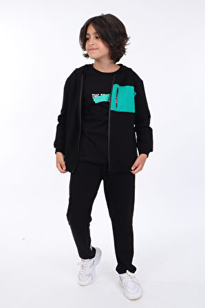 Toontoy Erkek Çocuk 3lü Baskılı Eşofman Takım