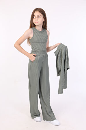 Toontoy Kız Çocuk 3lü Eşofman Takım