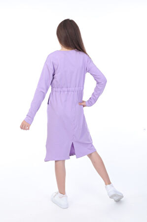 Toontoy Kız Çocuk Baskılı Elbise