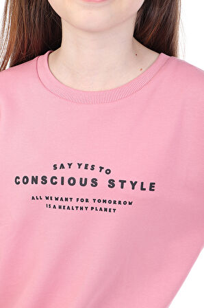 Toontoy Kız Çocuk Baskılı Elbise