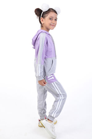 Toontoy Kız Çocuk Baskılı Eşofman Takım