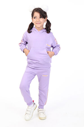 Toontoy Kız Çocuk Baskılı Eşofman Takım