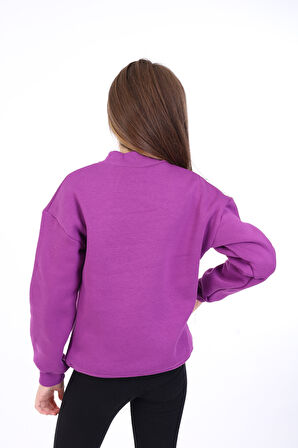 Toontoy Kız Çocuk Baskılı Sweatshirt