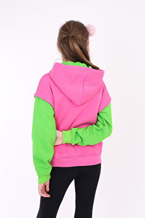 Toontoy Kız Çocuk Baskılı Sweatshirt